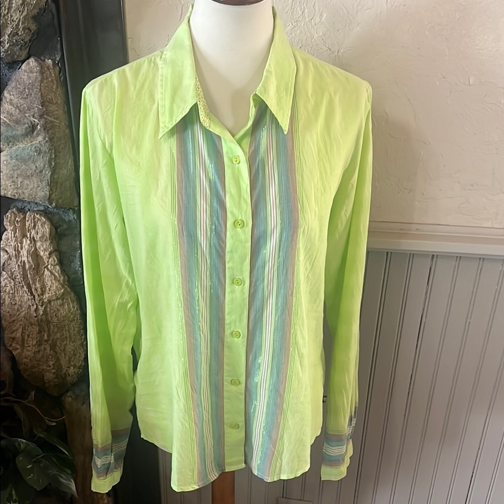 Cruel Girl Vibrant Green Blouse